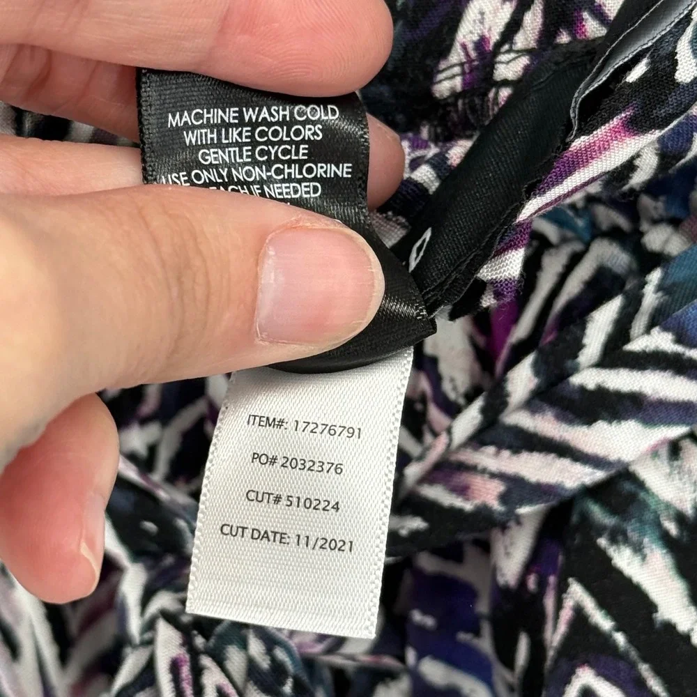 Torrid Purple Chevron Ikat Paperbag Waist Tie Shorts Lined Boho Plus Size 1